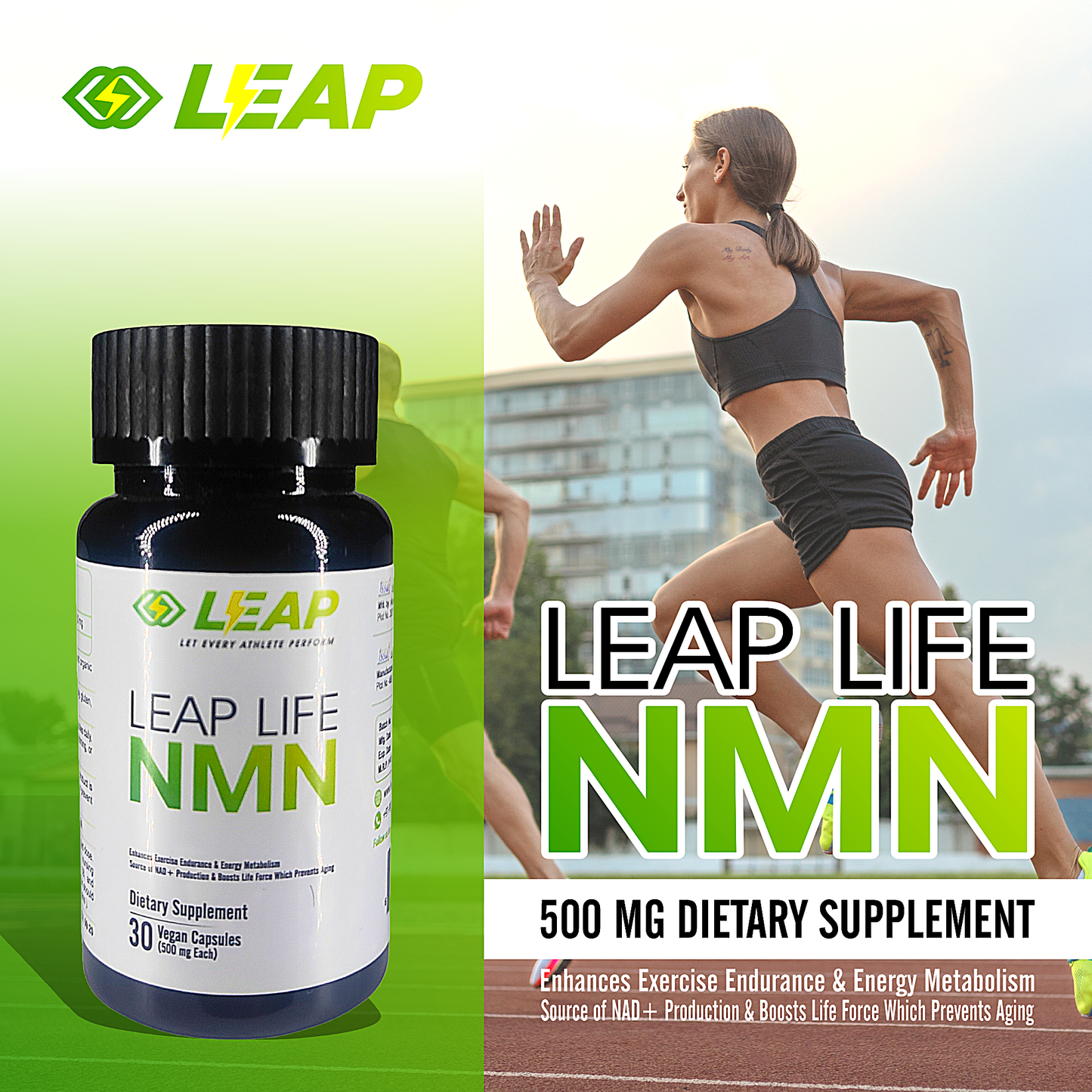 NMN (Nicotinamide Mononucleotide) Supplement: Increase Energy Production & Enhances Endurance Performances