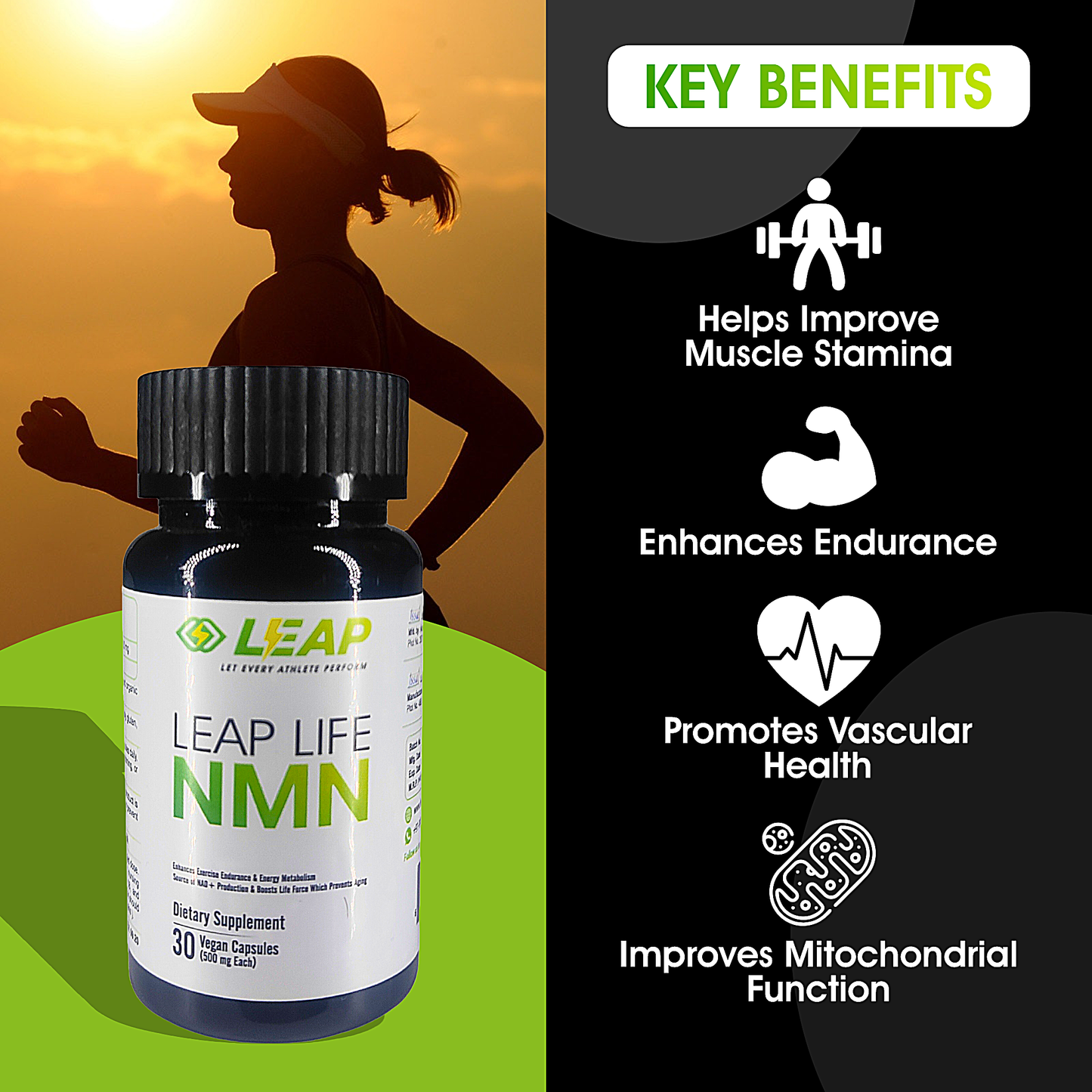 NMN (Nicotinamide Mononucleotide) Supplement: Increase Energy Production & Enhances Endurance Performances