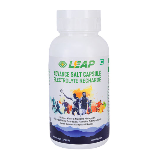 LEAP Advance Salt Capsule Electrolyte Recharge : 60 Vegan Non-Caffeinated Capsules