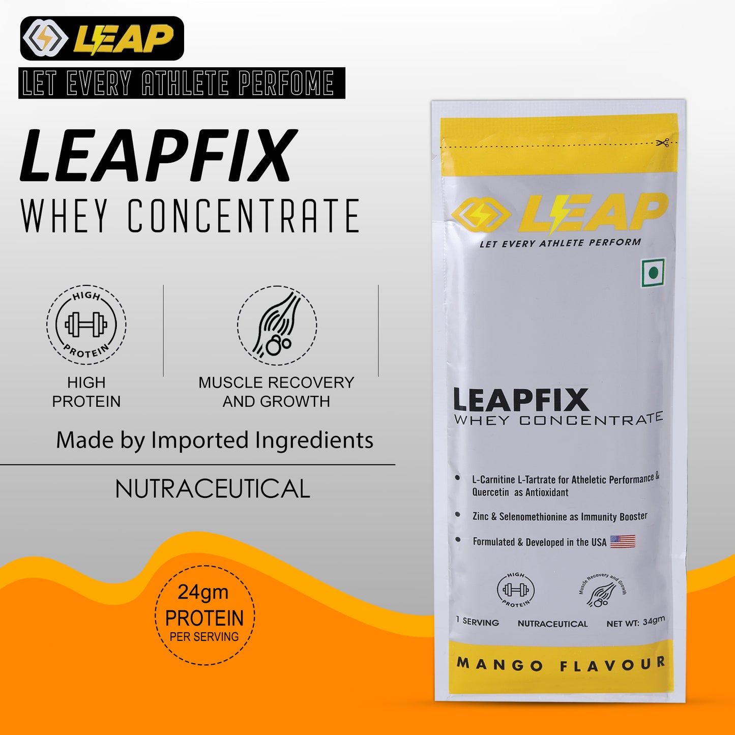 LeapFix Recovery Mix - Unleash Your Full Recovery Potential-Mango Flavor