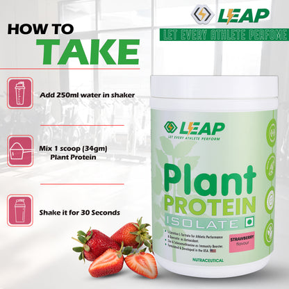 Leap Plant Protein Isolate (Strawberry) - 500gm