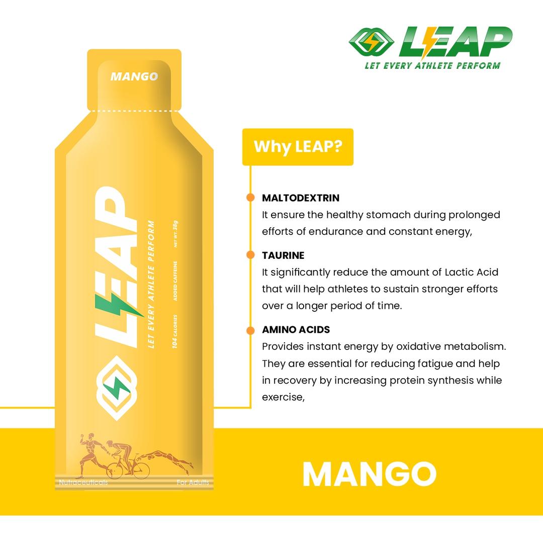 Leap Energy Gels (Mango Flavor)