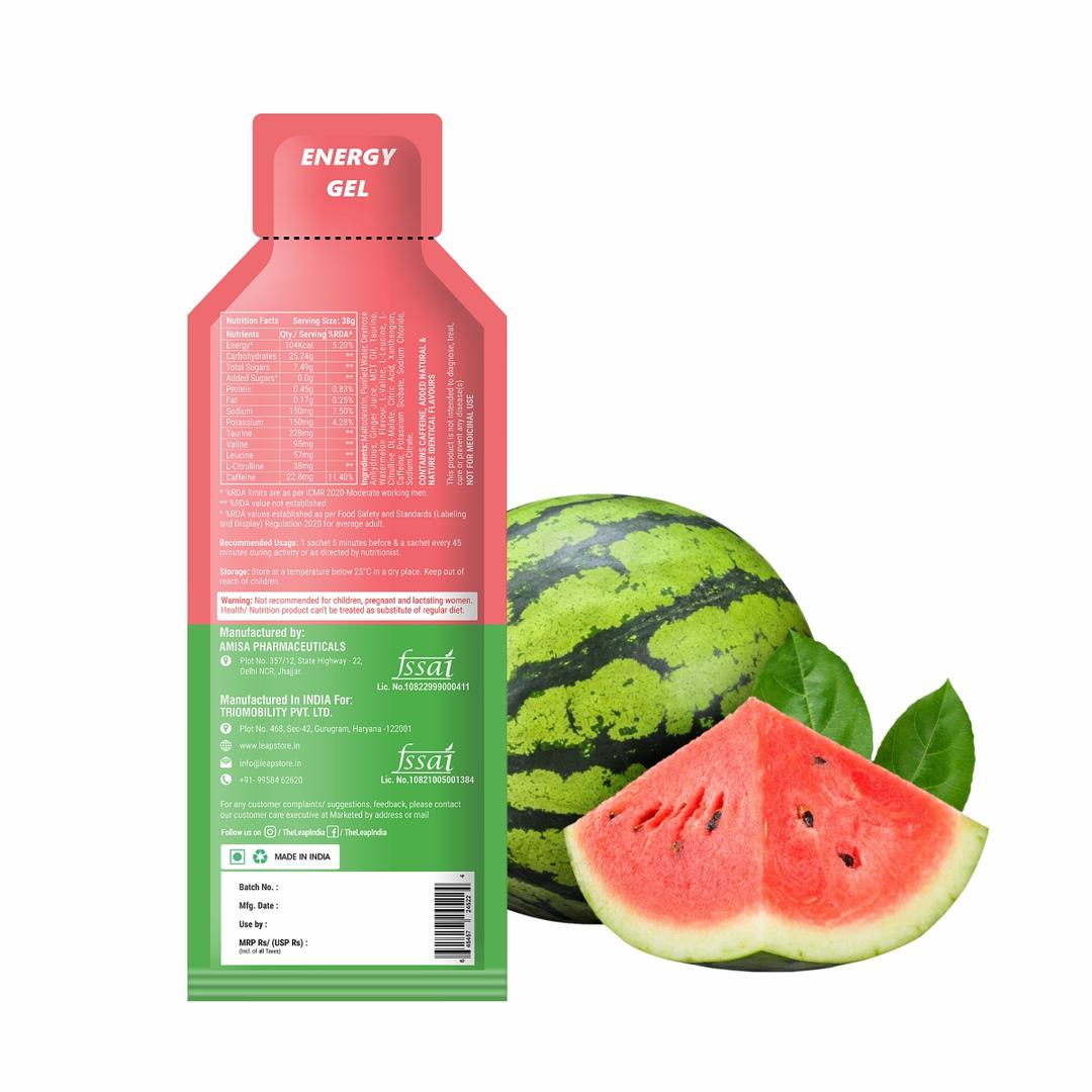 Leap Energy Gels (Watermelon Flavor)