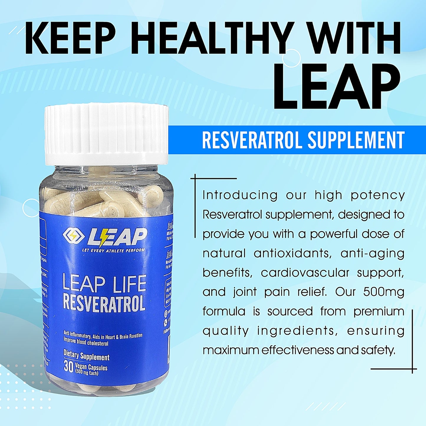 Resveratrol Supplement: Anti Aging & Anti Inflammatory Molecule