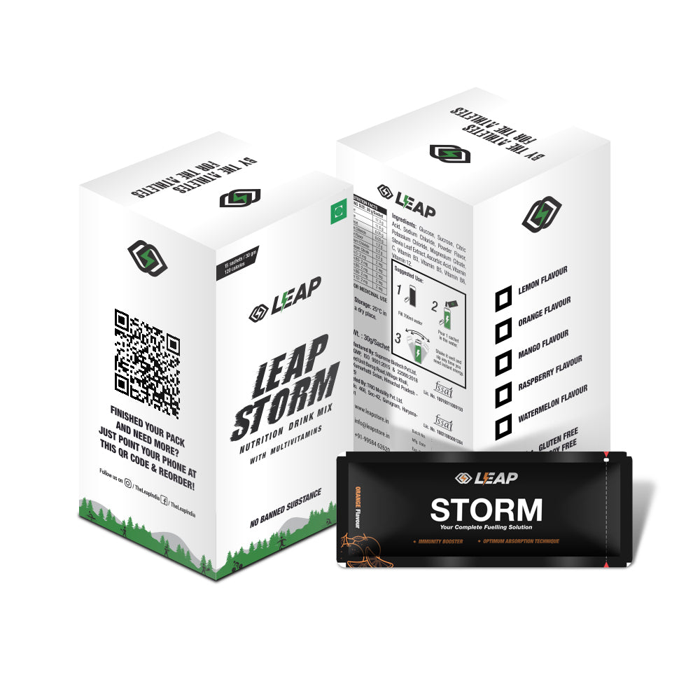 Leap Storm (Orange Flavor): Pack of 15 (32 g each)