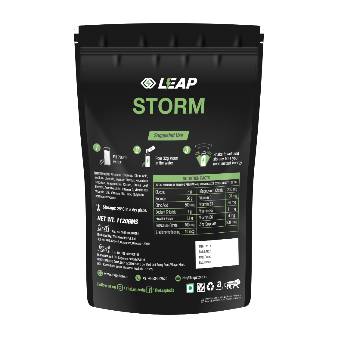 Leap Storm (Pineapple Flavor): 1120 g