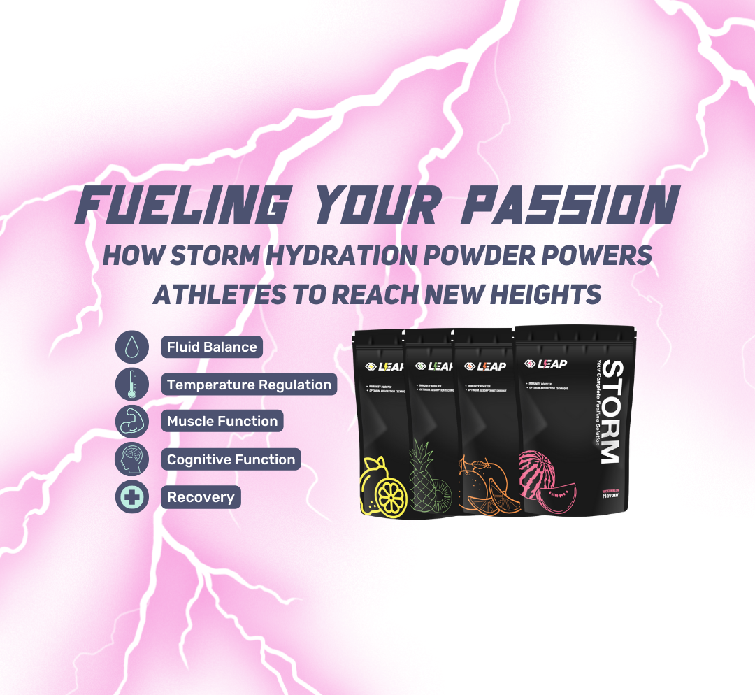 Fueling Your Passion: How Storm Hydration Powder Powers Athletes to Reach New Heights