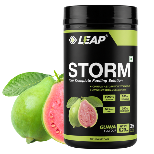 Leap Storm Hydration Powder | Essential Electrolytes with Sodium & Potassium | Hydration & Recovery Drink for Runners, Cyclists, Gym Enthusiasts & Endurance Sports
