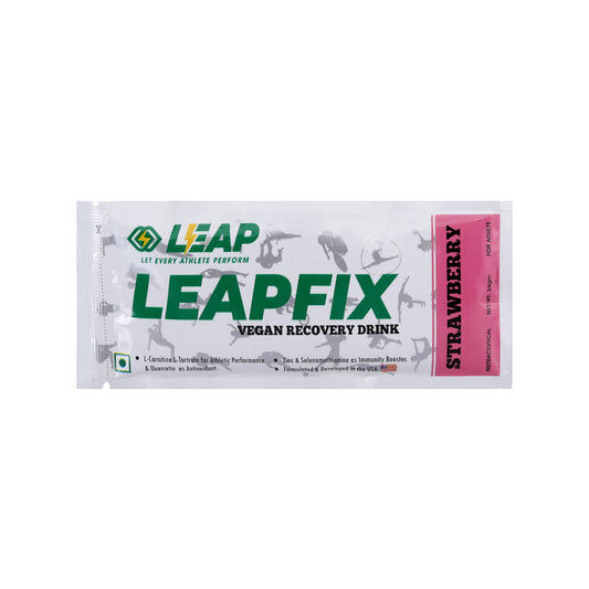 Leap Vegan Recovery Drink Strawberry Pack of 5-10-15