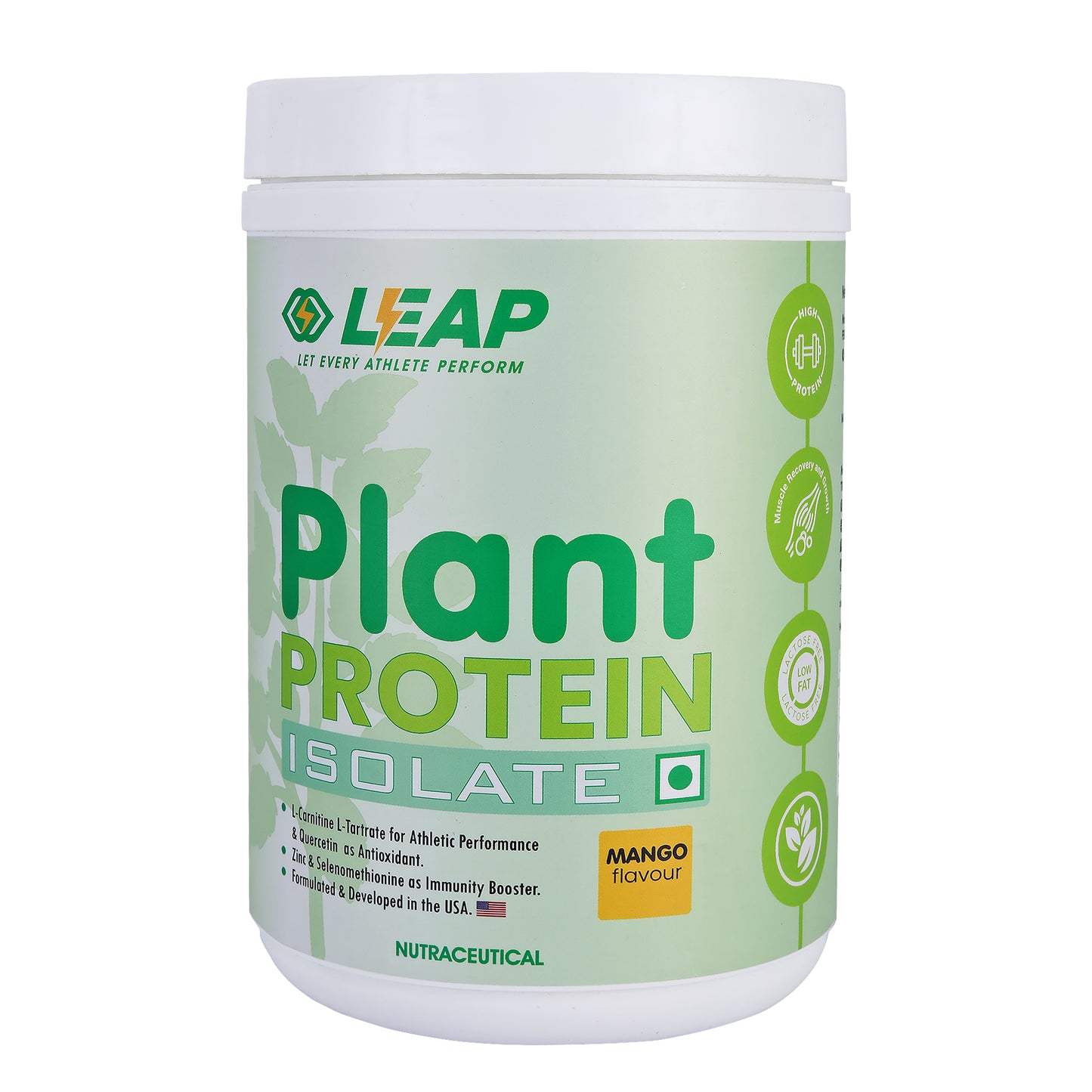 Leap Plant Protein Isolate (Mango) - 500gm- 20%Flat Off On MRP