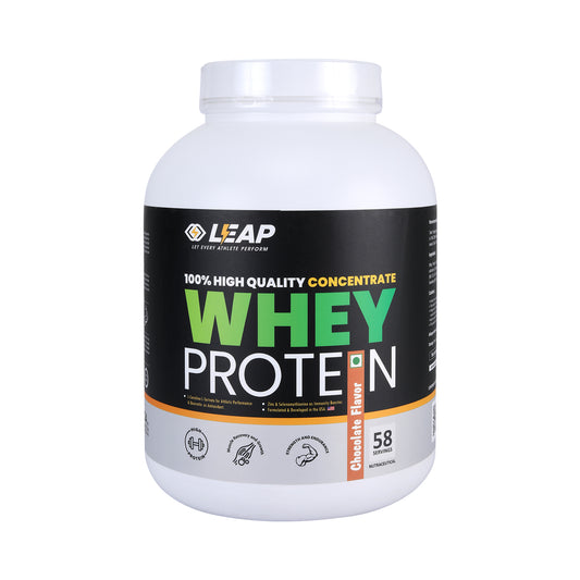 Leap Whey Protein Concentrate - Chocolate Flavor-2KG-20% Flat Off  On MRP