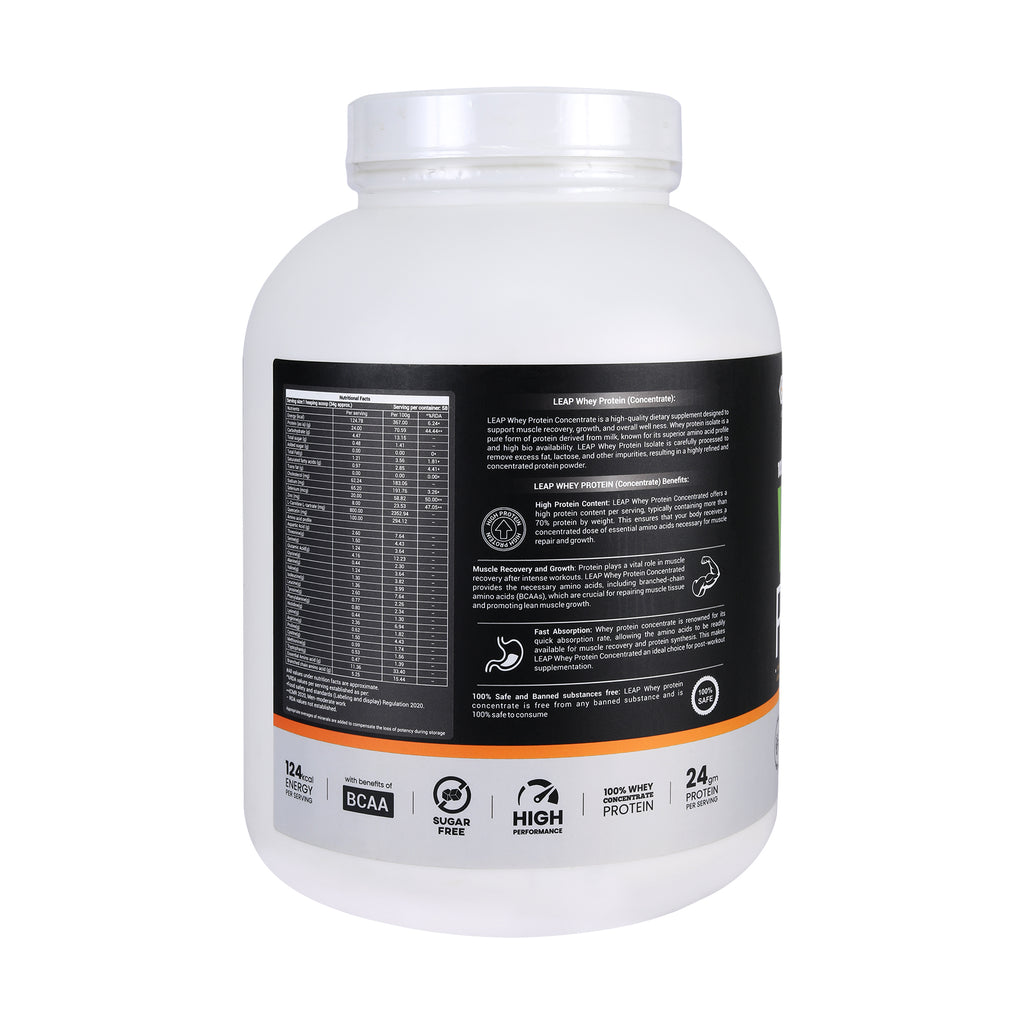 Leap Whey Protein Concentrate- Kulfi Flavor-2KG - 10% Flat Off On MRP