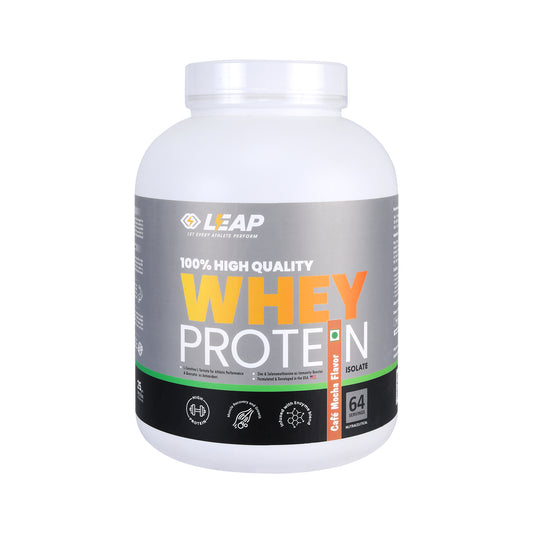 Leap Whey Protein Isolate-Cafe Mocha flavor-2KG-20% Flat Off On MRP