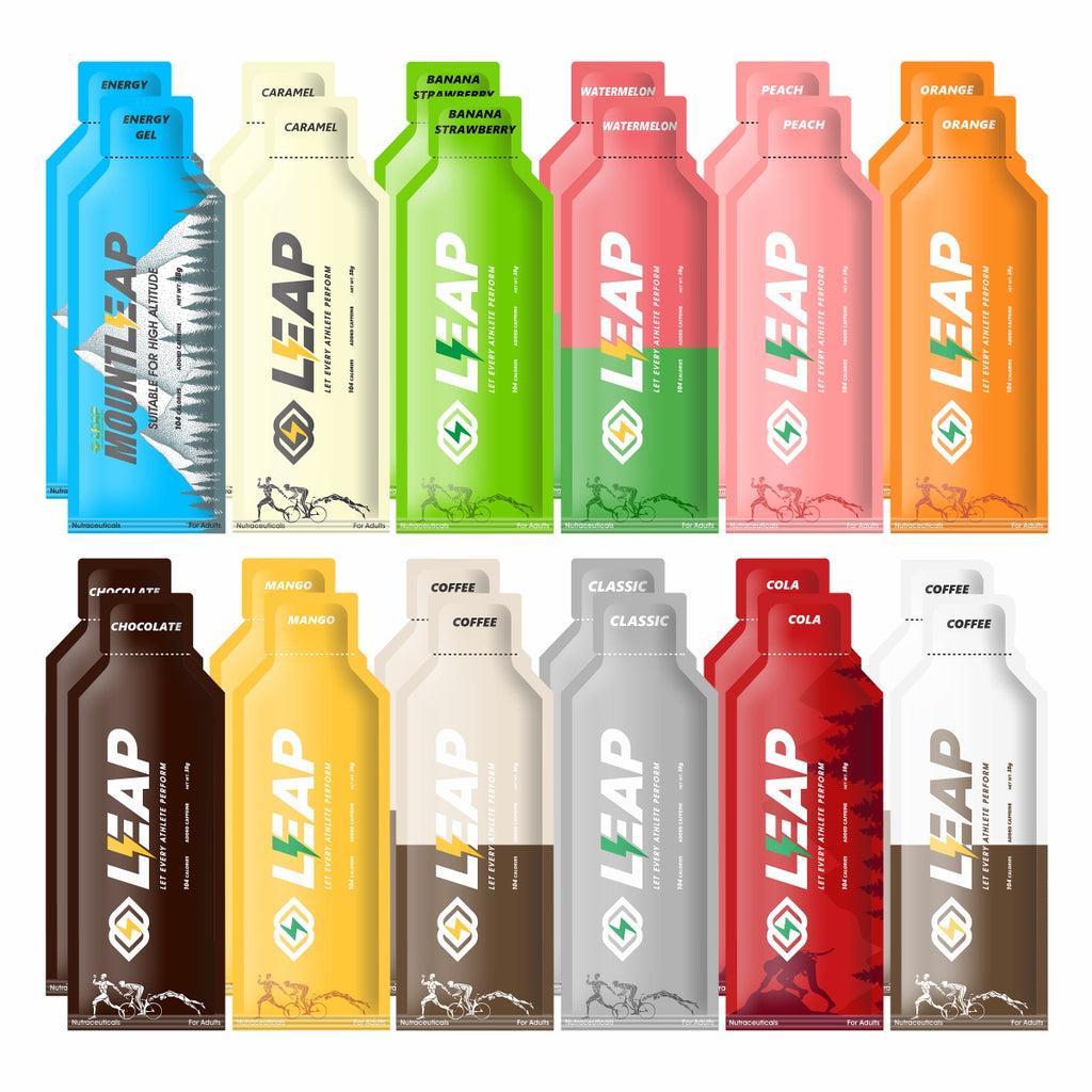 LEAP Energy Gels Pack of 24 (12 Flavours)