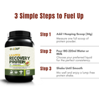 Leapfix Recovery Protein | Post-Workout Recovery Protein | Flavour Kesar Pista | 1000g