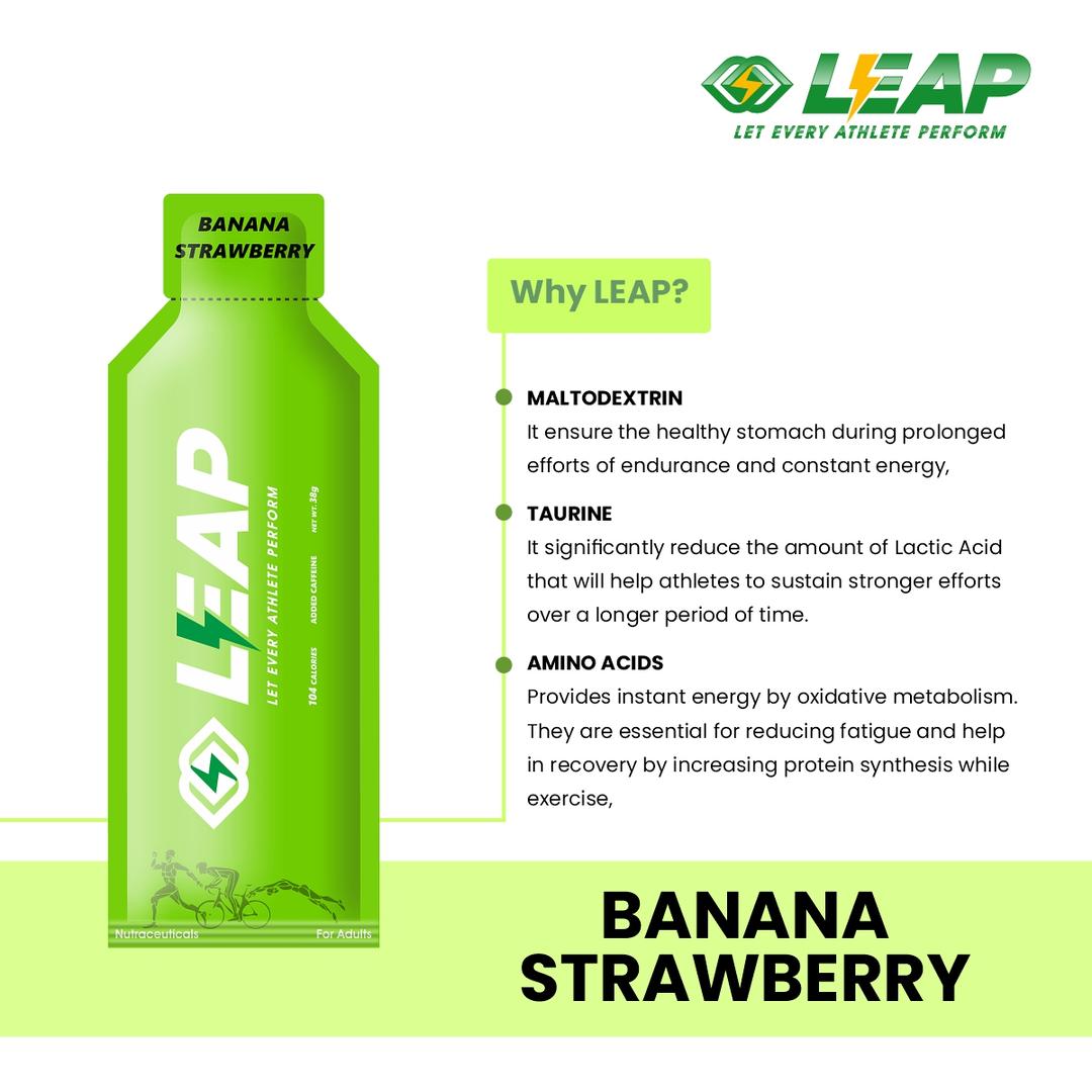 LEAP Energy Gel (Banana Strawberry Flavor)