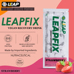 Leap Vegan Recovery Drink Strawberry Pack of 5-10-15
