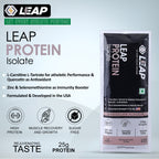 Leap Whey Protein Isolate(Chocolate Flavor)-Pack-5-10-15-20-34gm/Sachets