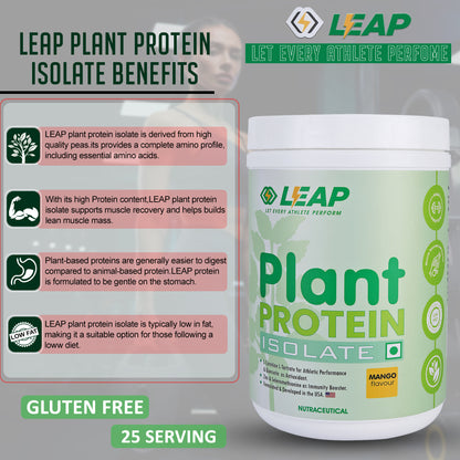 Leap Plant Protein Isolate (Mango) - 500gm- 20%Flat Off On MRP