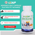 LEAP Advance Salt Capsule Electrolyte Recharge : 60 Vegan Non-Caffeinated Capsules