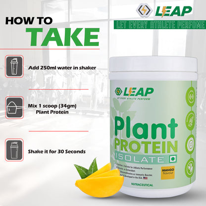 Leap Plant Protein Isolate (Mango) - 500gm- 20%Flat Off On MRP