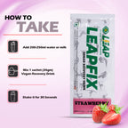 Leap Vegan Recovery Drink Strawberry Pack of 5-10-15