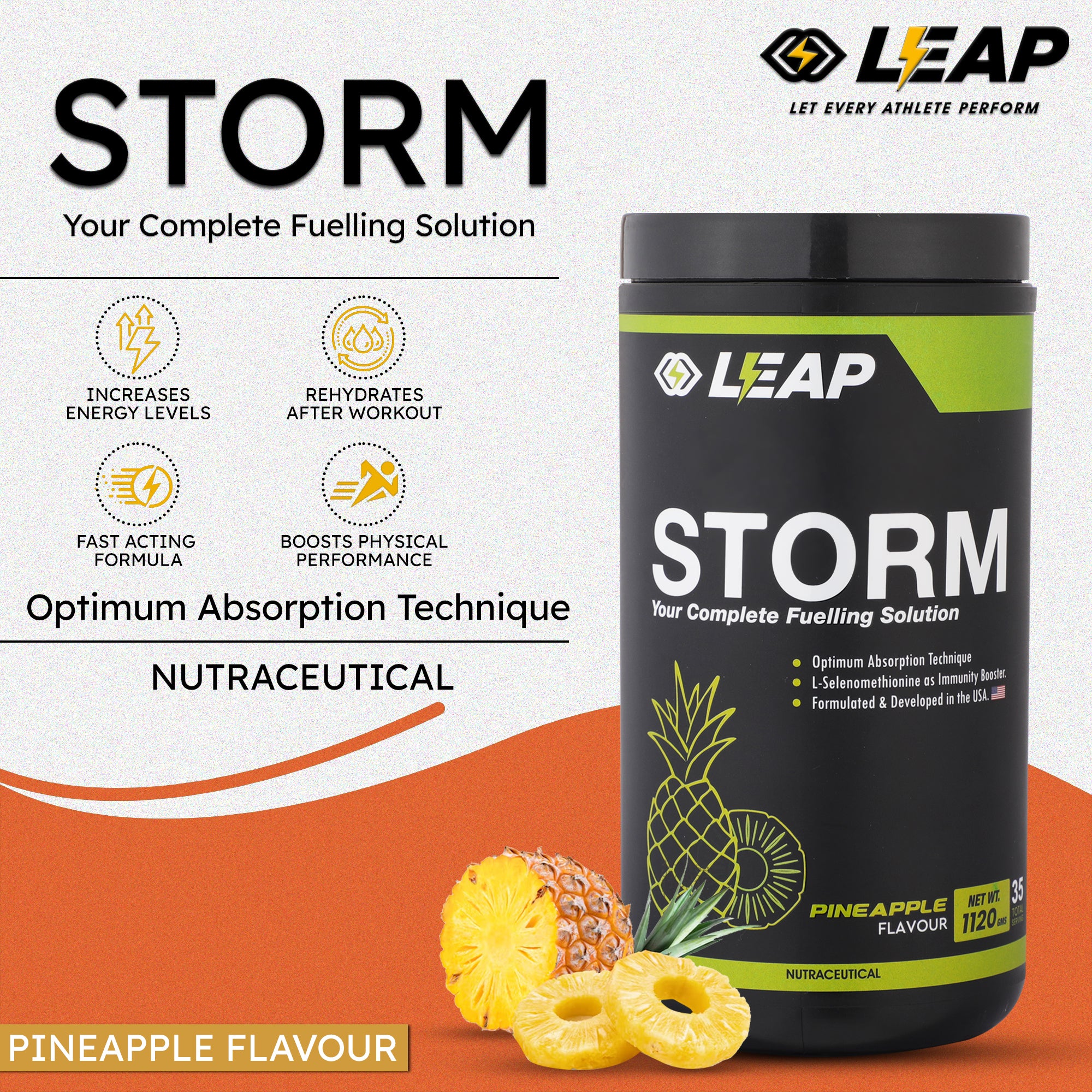 Leap Storm (Pineapple Flavor): 1120 g