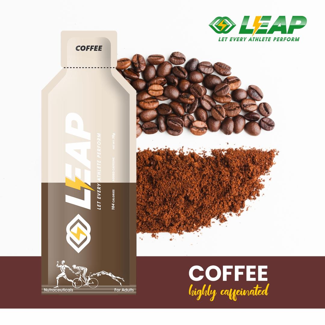 LEAP Energy Gel (Coffee Flavor - Highly Caffeinated)