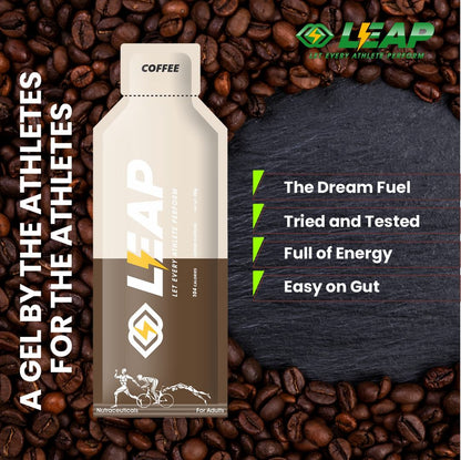 Leap Energy Gel (Coffee Flavor - Highly Caffeinated)