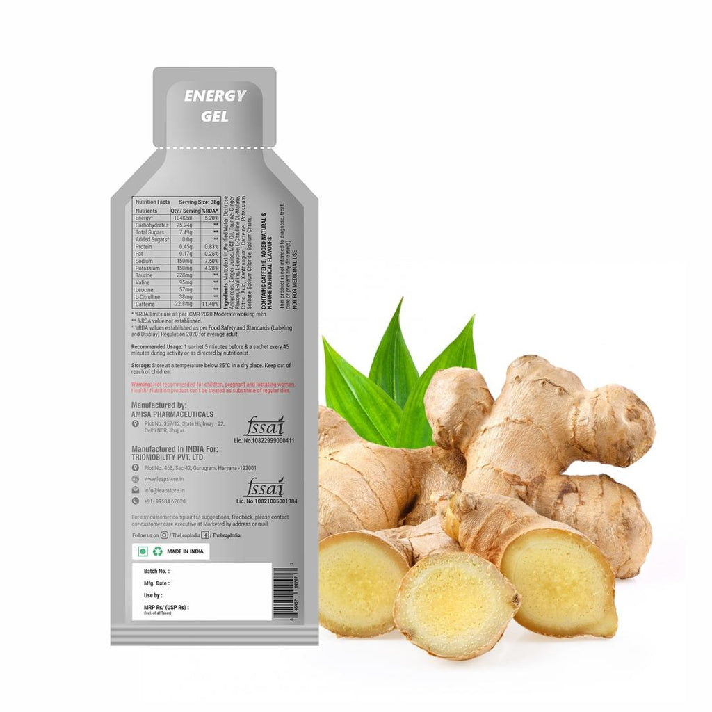 LEAP Classic Energy Gel (Ginger Flavor)