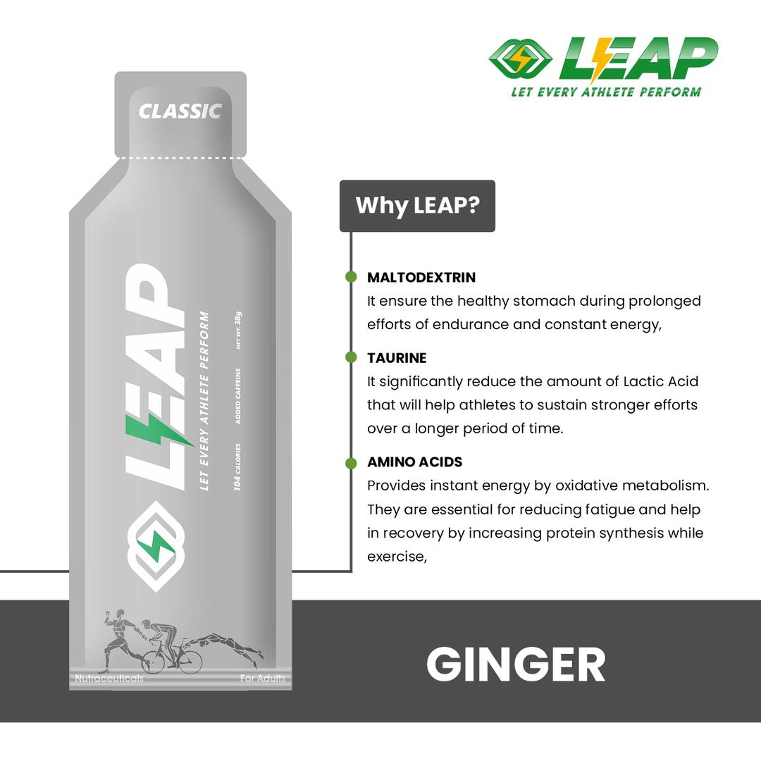 LEAP Classic Energy Gel (Ginger Flavor)
