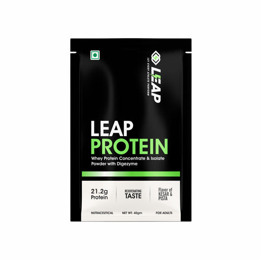 Leap Whey Protein Concentrate & Isolate Powder with Digezyme -Protein Sachets