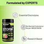 Leap Storm (Electrolytes) Powder | Essential Electrolytes with Sodium & Potassium | Hydration & Recovery Drink for Runners, Cyclists, Gym Enthusiasts & Endurance Sports
