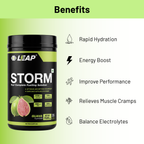 Leap Storm (Electrolytes) Powder | Essential Electrolytes with Sodium & Potassium | Hydration & Recovery Drink for Runners, Cyclists, Gym Enthusiasts & Endurance Sports