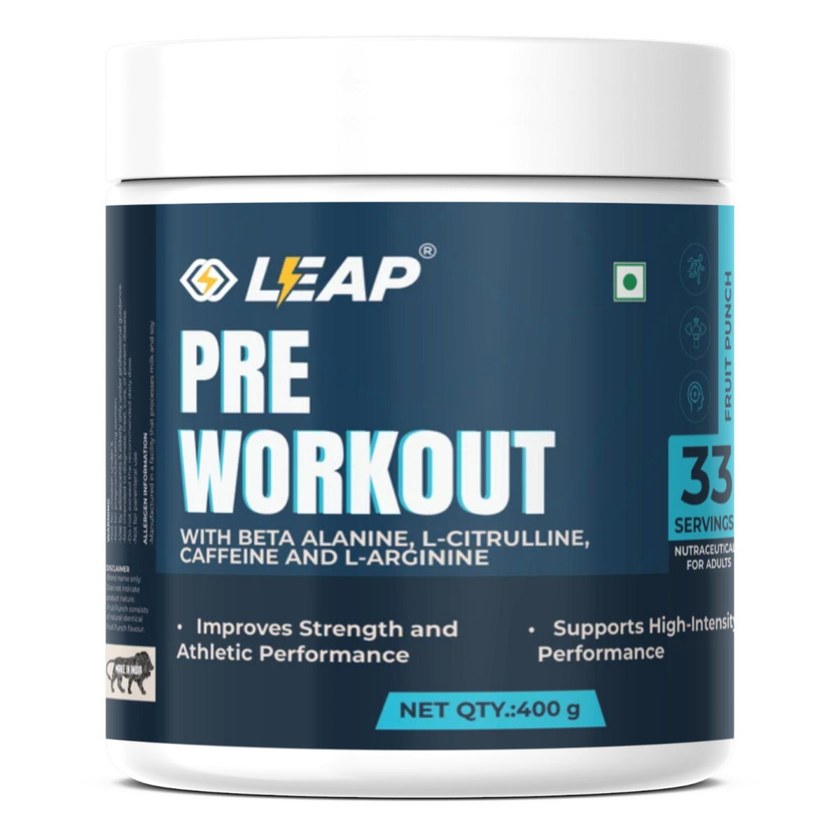 Pre-Workout Powder with Beta-Alanine | Enhanced Energy, Strength & Muscle Performance.