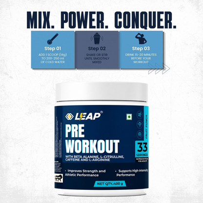 Pre-Workout Powder with Beta-Alanine | Enhanced Energy, Strength & Muscle Performance.