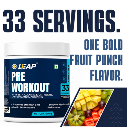 Pre-Workout Powder with Beta-Alanine | Enhanced Energy, Strength & Muscle Performance.