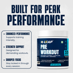 Leap Pre-Workout Powder with Beta-Alanine | Enhanced Energy, Strength & Muscle Performance.