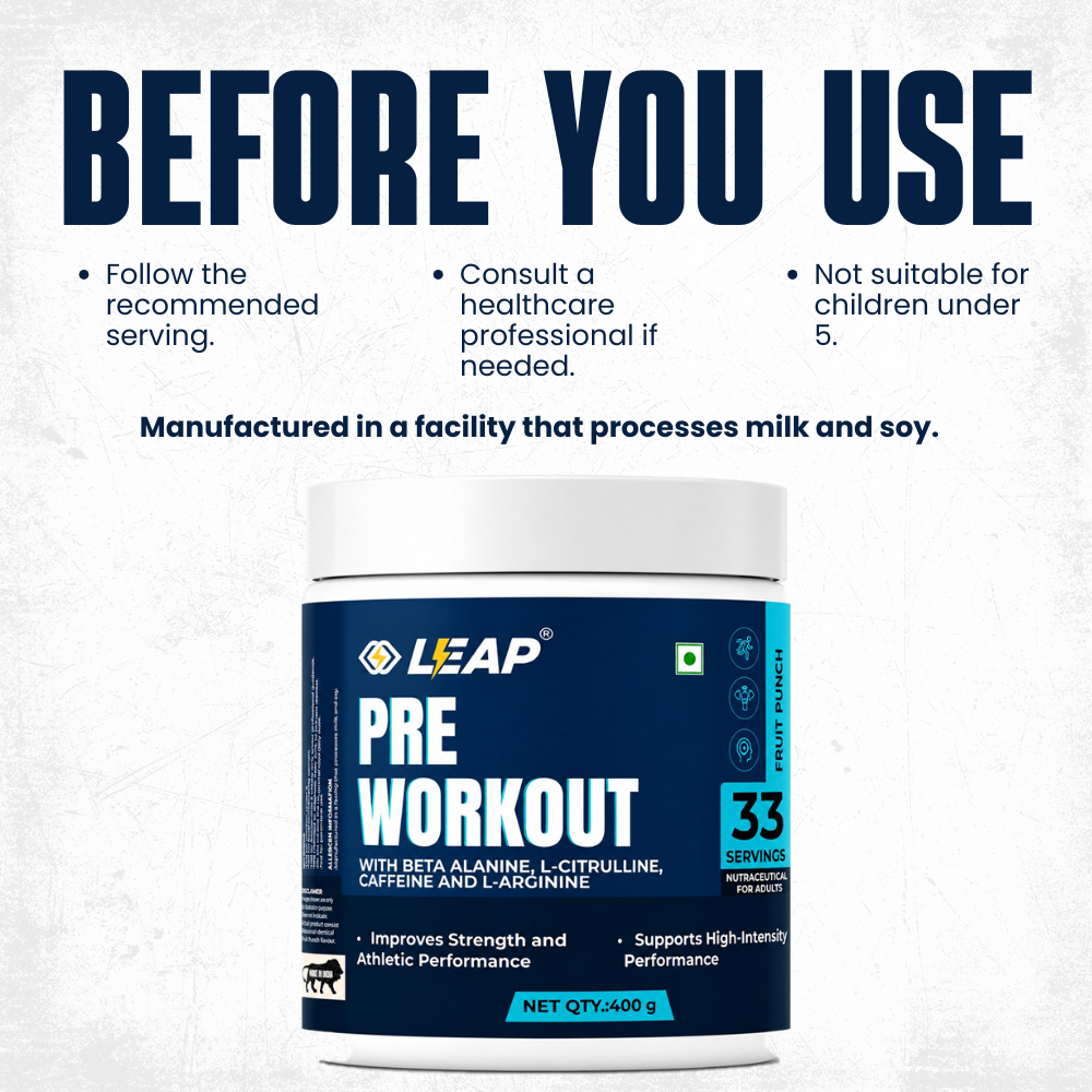 Pre-Workout Powder with Beta-Alanine | Enhanced Energy, Strength & Muscle Performance.