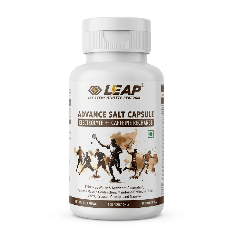 LEAP Advance Salt Capsules With Caffienated Recharge -60 Vegan Capsules Leapstoreindia