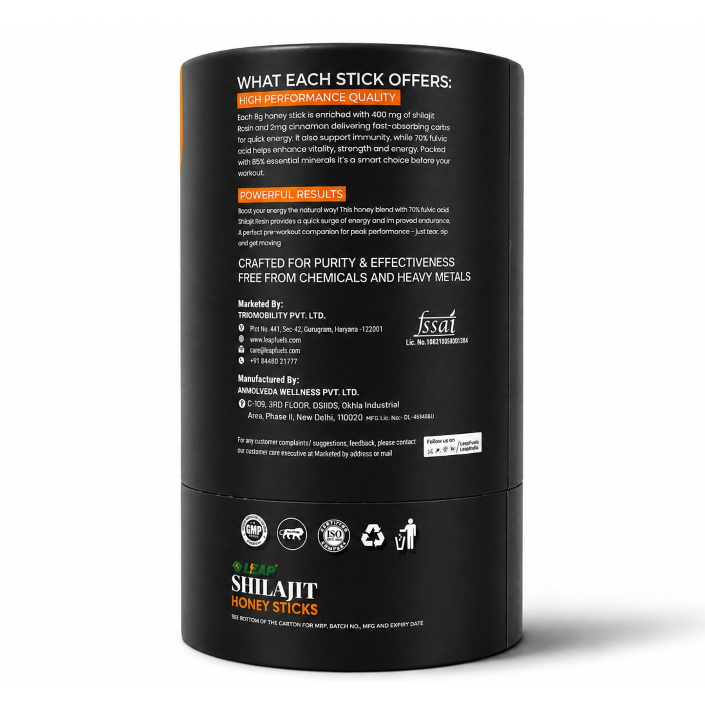 Shilajit Energy Sips | 100% Pure Himalayan Shilajit | 400mg Per Stick | Natural Energy & Stamina Support | Cinnamon Honey Flavour | 30 Sachets